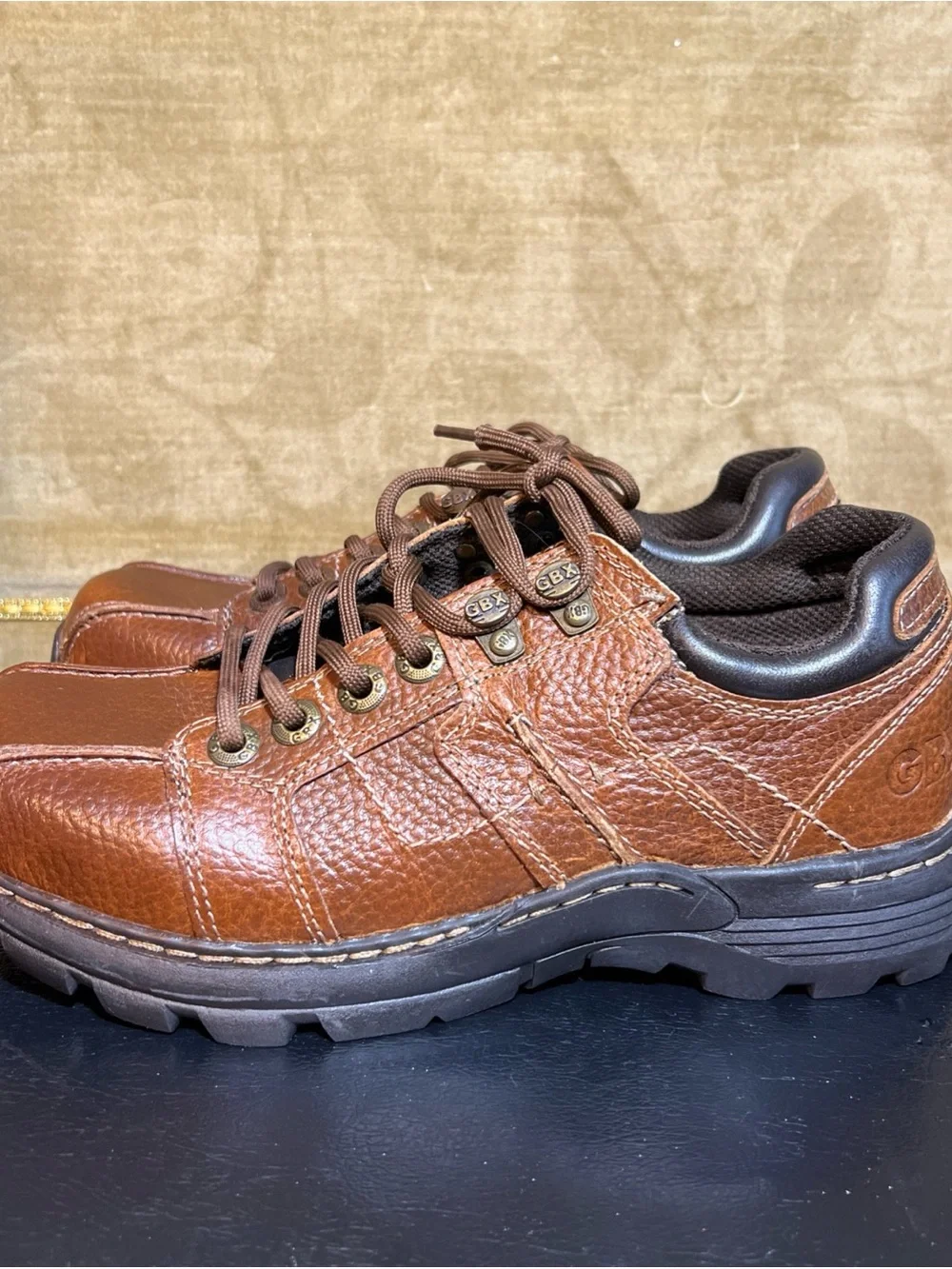 GBX Ultra 3 Billiard 42456 Oxfords Leather Shoes Brown Men’s 7.5